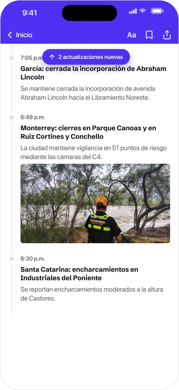 Cobertura minuto a minuto en la app de Gamavisión con actualizaciones nuevas